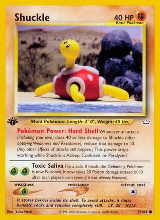 Shuckle (51/64) 1st Edition [Vintage: Neo Revelation] Pokemon Single Pokémon