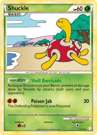 Shuckle (11/123) Reverse Holofoil [HGSS: Base Set] Pokemon Single Pokémon