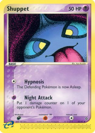 Shuppet (/97) Reverse Holofoil [EX: Dragon] Pokemon Single Pokémon