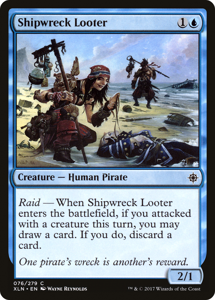 Shipwreck Looter (XLN-076) [Ixalan] Foil MTG Single Wizards of the Coast