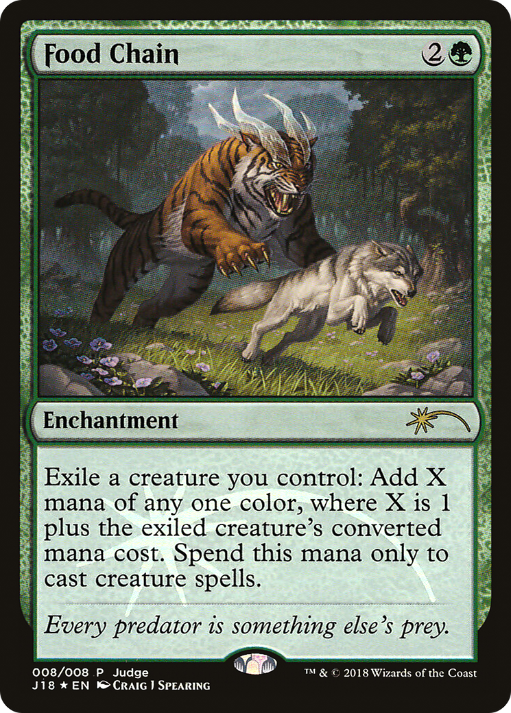 Food Chain (JDG-008) [Misc] Judge Gift Cards 2018 Foil MTG Single Wizards of the Coast