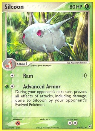 Silcoon (/107) Reverse Holofoil [EX: Deoxys] Pokemon Single Pokémon