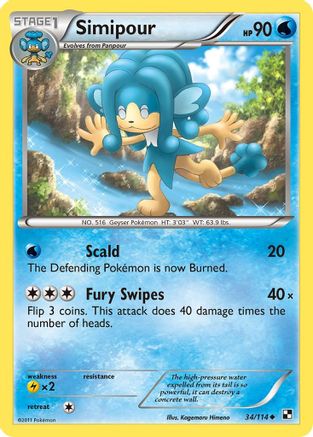 Simipour (/114) Reverse Holofoil [BW: Base Set] Pokemon Single Pokémon
