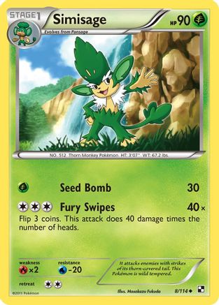 Simisage (/114) Reverse Holofoil [BW: Base Set] Pokemon Single Pokémon