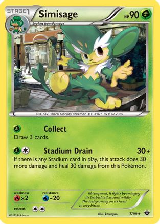 Simisage (/99) [BW: Next Destinies] Pokemon Single Pokémon