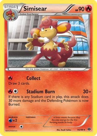 Simisear (/99) Reverse Holofoil [BW: Next Destinies] Pokemon Single Pokémon