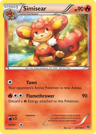 Simisear (/146) Reverse Holofoil [XY: Base Set] Pokemon Single Pokémon
