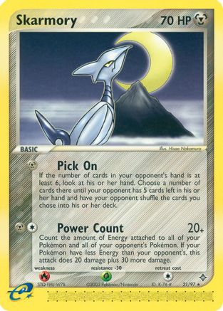 Skarmory (21/97) [EX: Dragon] Pokemon Single Pokémon