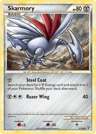 Skarmory (/90) [HGSS: Undaunted] Pokemon Single Pokémon