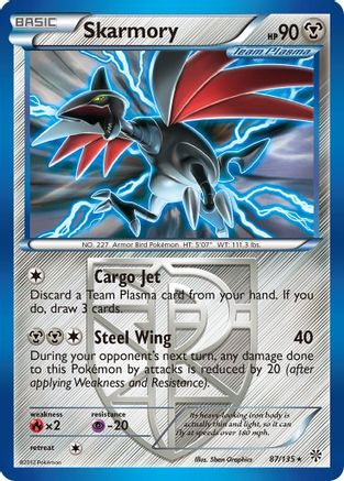 Skarmory (Team Plasma) (/135) Reverse Holofoil [BW: Plasma Storm] Pokemon Single Pokémon