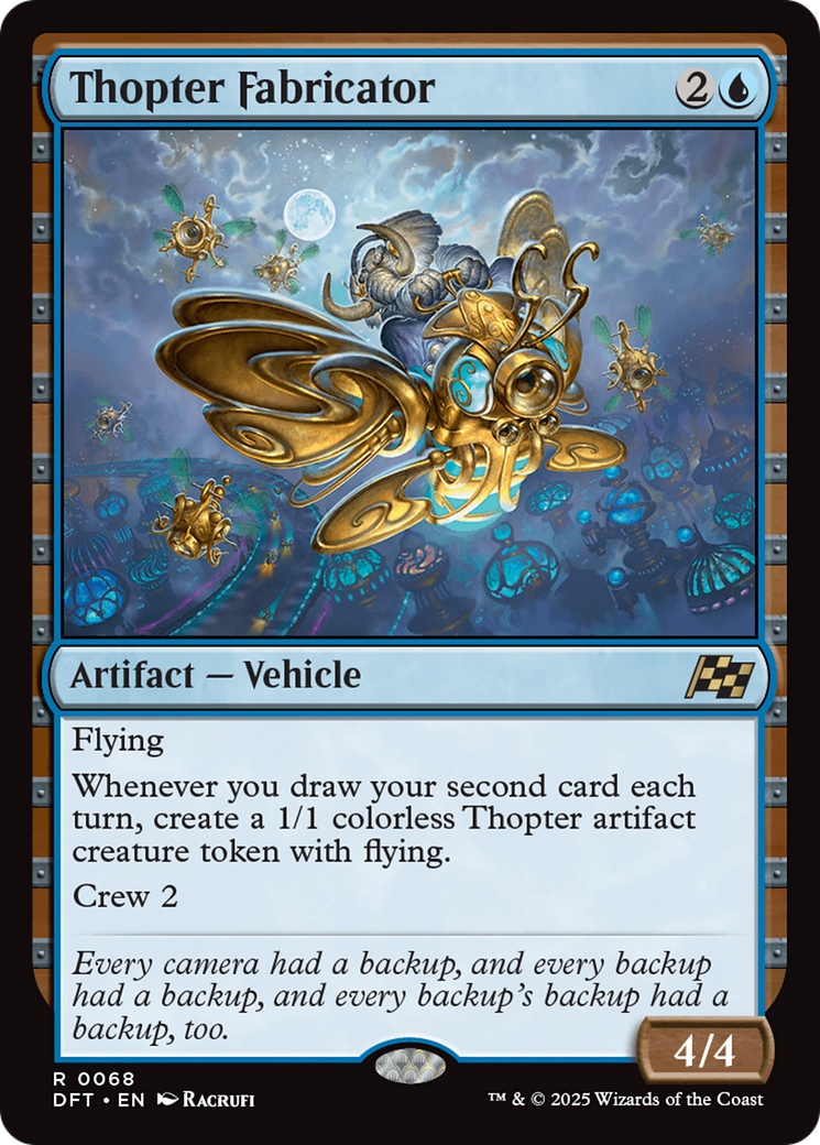 Thopter Fabricator (DFT-068) [Aetherdrift] Foil MTG Single Wizards of the Coast