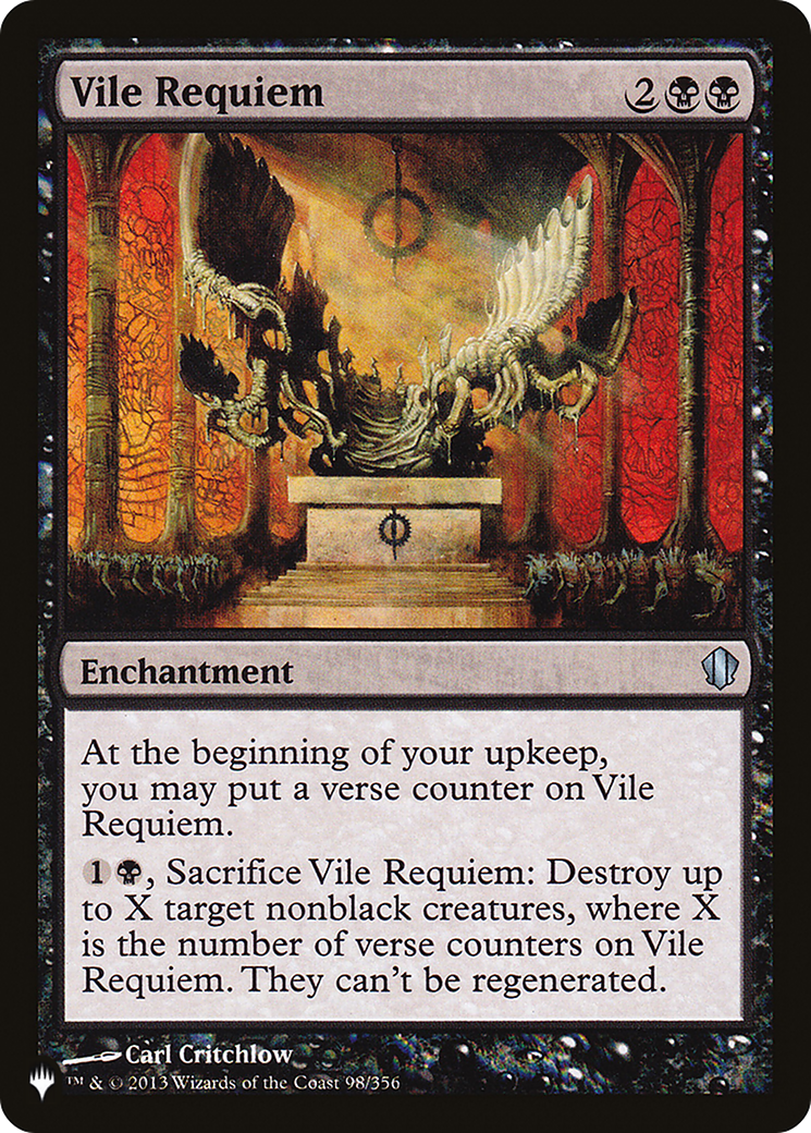 Vile Requiem (LIST-C13-98) [Mystery Booster] The List MTG Single Wizards of the Coast