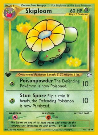 Skiploom (49/111) 1st Edition [Vintage: Neo Genesis] Pokemon Single Pokémon
