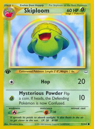 Skiploom (52/64) 1st Edition [Vintage: Neo Revelation] Pokemon Single Pokémon