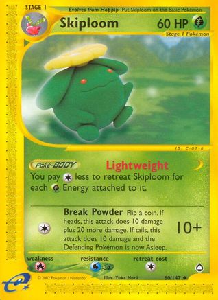 Skiploom (/147) Reverse Holofoil [Vintage: Aquapolis] Pokemon Single Pokémon