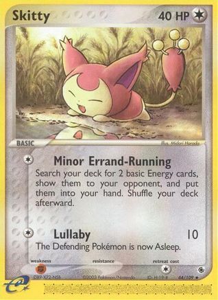 Skitty - 44/109 (/109) Reverse Holofoil [EX: Ruby & Sapphire] Pokemon Single Pokémon