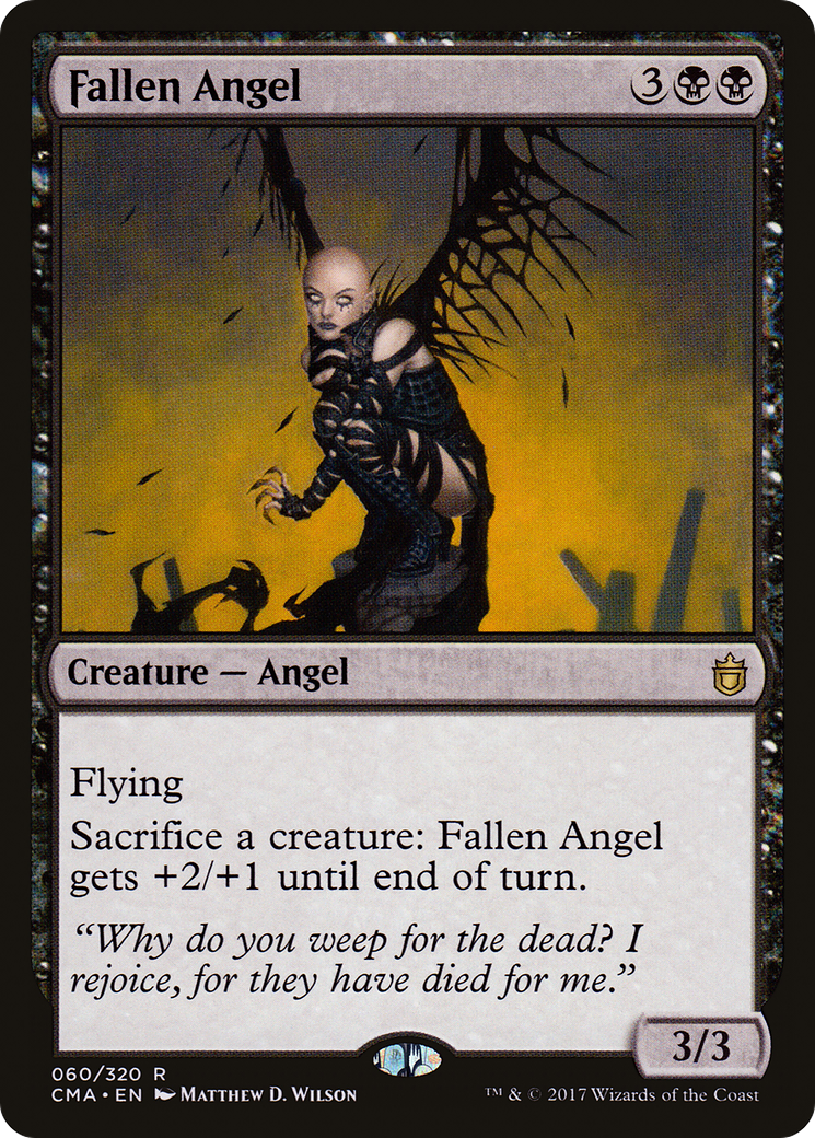 Fallen Angel (CMA-060) [Commander Anthology] MTG Single Wizards of the Coast