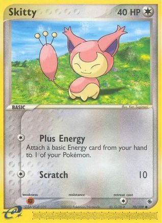 Skitty - 70/109 (70/109) Reverse Holofoil [EX: Ruby & Sapphire] Pokemon Single Pokémon