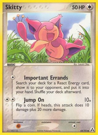 Skitty (64/92) Reverse Holofoil [EX: Legend Maker] Pokemon Single Pokémon