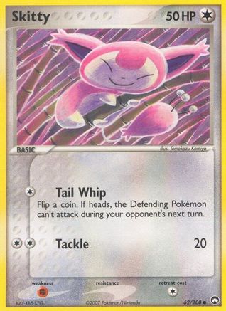 Skitty (62/108) Reverse Holofoil [EX: Power Keepers] Pokemon Single Pokémon