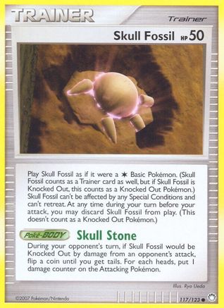 Skull Fossil (/123) Reverse Holofoil [DP: Mysterious Treasures] Pokemon Single Pokémon