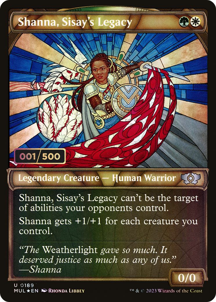 Shanna, Sisay's Legacy (MUL-189Z) [Multiverse Legends] (Showcase) Foil MTG Single Wizards of the Coast