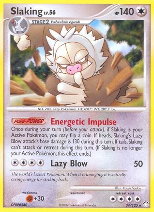 Slaking (/123) Reverse Holofoil [Mysterious Treasures] Pokemon Single Pokémon