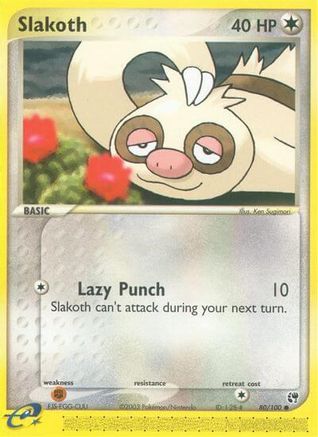 Slakoth (80/100) Reverse Holofoil [EX: Sandstorm] Pokemon Single Pokémon