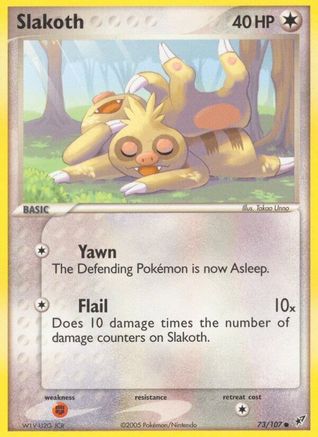 Slakoth (73/107) [EX: Deoxys] Pokemon Single Pokémon