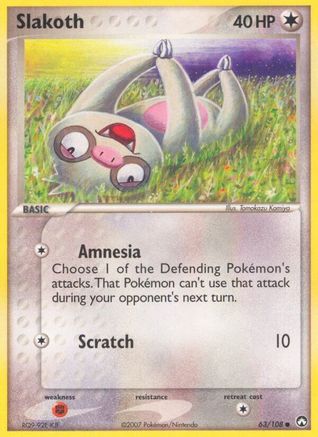 Slakoth (63/108) Reverse Holofoil [EX: Power Keepers] Pokemon Single Pokémon