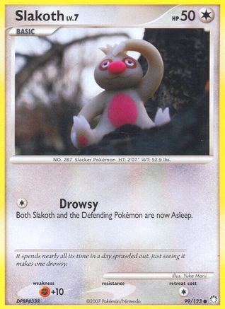 Slakoth (99/123) Reverse Holofoil [DP: Mysterious Treasures] Pokemon Single Pokémon