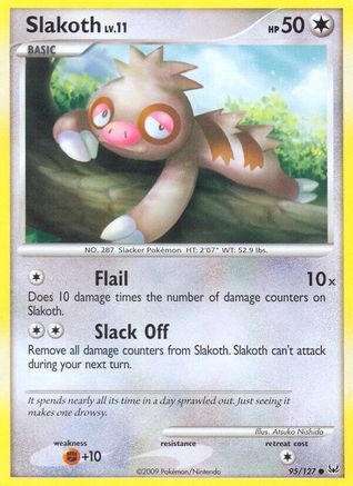Slakoth (/127) Reverse Holofoil [Platinum: Base set] Pokemon Single Pokémon