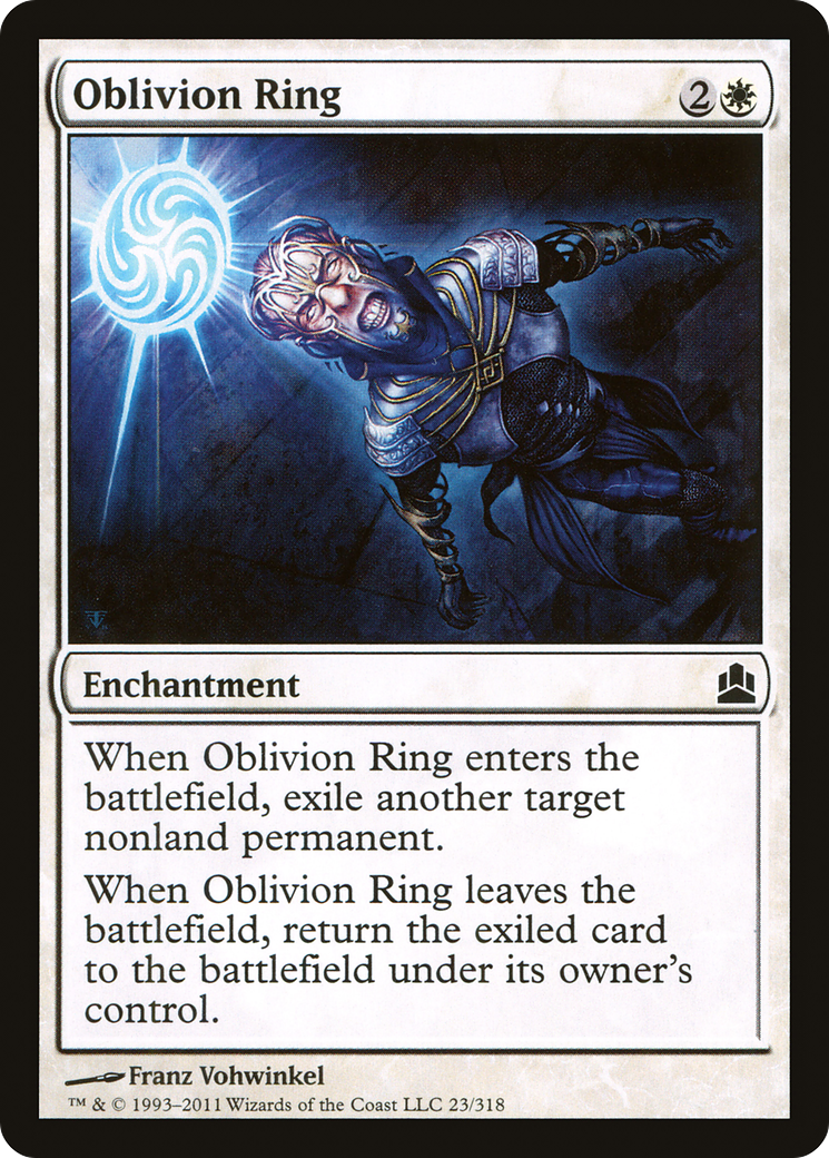 Oblivion Ring (CMD-023) [Commander 2011] MTG Single Wizards of the Coast
