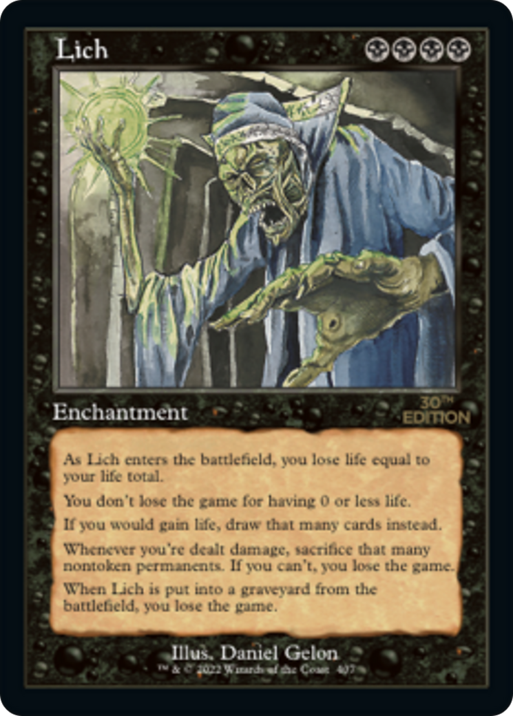 Lich (30A-407) [30th Anniversary Edition] MTG Single Wizards of the Coast