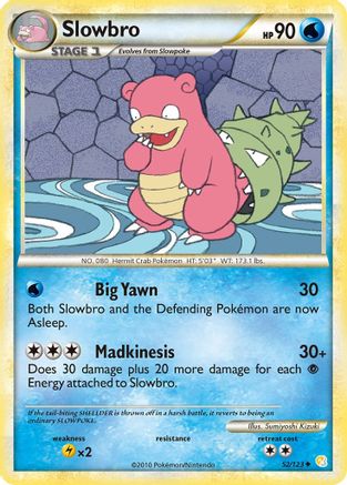 Slowbro (52/123) Reverse Holofoil [HGSS: Base Set] Pokemon Single Pokémon