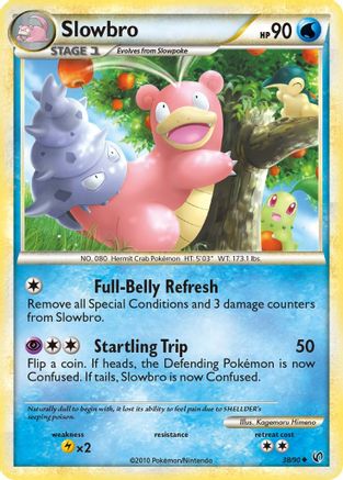 Slowbro (38/90) Reverse Holofoil [HGSS: Undaunted] Pokemon Single Pokémon