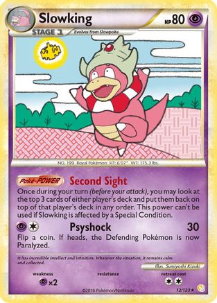 Slowking (12/123) Reverse Holofoil [HGSS: Base Set] Pokemon Single Pokémon
