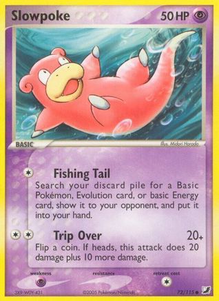 Slowpoke (72/115) Reverse Holofoil [EX: Unseen Forces] Pokemon Single Pokémon
