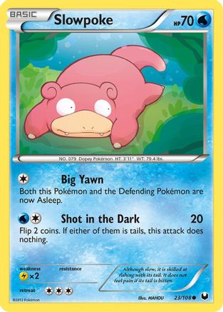 Slowpoke (23/108) Reverse Holofoil [BW: Dark Explorers] Pokemon Single Pokémon