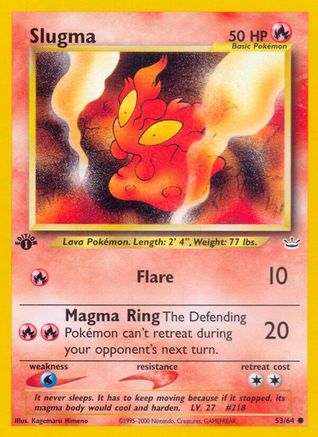 Slugma (53/64) 1st Edition [Vintage: Neo Revelation] Pokemon Single Pokémon