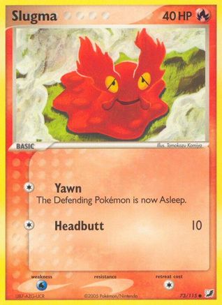 Slugma (73/115) [EX: Unseen Forces] Pokemon Single Pokémon