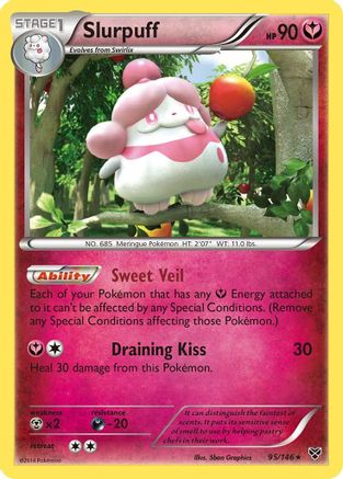 Slurpuff (95/146) Reverse Holofoil [XY: Base Set] Pokemon Single Pokémon