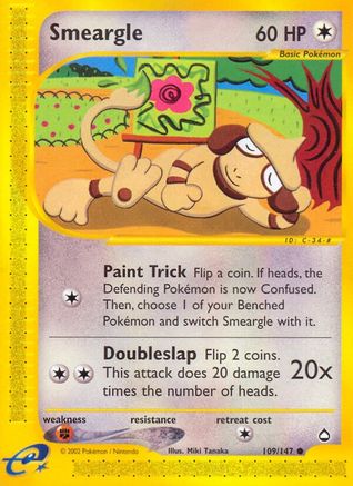 Smeargle (/147) Reverse Holofoil [Vintage: Aquapolis] Pokemon Single Pokémon