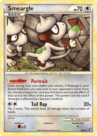 Smeargle (8/90) Reverse Holofoil [HGSS: Undaunted] Pokemon Single Pokémon