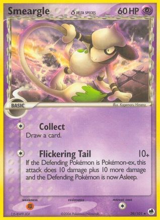 Smeargle (Delta Species) (/101) Reverse Holofoil [Dragon Frontiers] Pokemon Single Pokémon