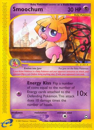 Smoochum (/147) Reverse Holofoil [Vintage: Aquapolis] Pokemon Single Pokémon