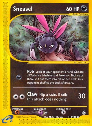 Sneasel (110/147) Reverse Holofoil [Vintage: Aquapolis] Pokemon Single Pokémon