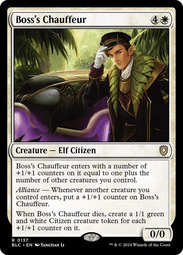 Boss's Chauffeur (BLC-137) [Bloomburrow Commander] MTG Single Wizards of the Coast