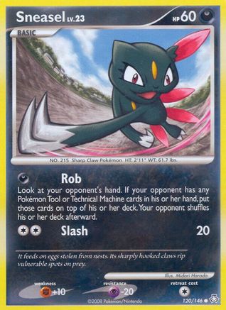 Sneasel (/146) Reverse Holofoil [DP: Legends Awakened] Pokemon Single Pokémon