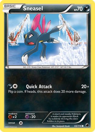 Sneasel (/116) Reverse Holofoil [Plasma Freeze] Pokemon Single Pokémon